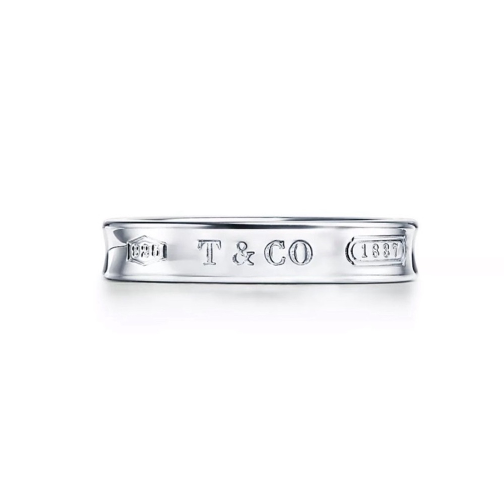 Tiffany 1837 collection sterling silver ring size 6.5
